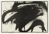 Arnulf Rainer, Kirschblüte (17. Blatt der Mappe "Wahnhall"), 1967, offset lithograph; framed