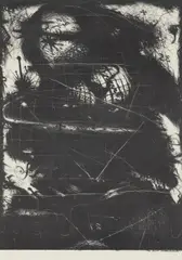 Arnulf Rainer, Der böse Herzog (Jakobinergeneral), 1966, offset lithography; framed
