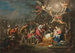 Franz Christoph Janneck, The Adoration of Christ by the Three Wise Men, c. 1740/50, oil on copper; framed