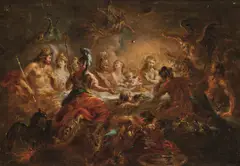 called Kremser-Schmidt Martin Johann Schmidt, The Wedding of King Peleus of Phthia to the Sea Goddess Thetis, c. 1780-1785, oil on canvas; framed