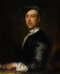 Jonathan Richardson, Portrait of an Architect, oil on canvas; framed