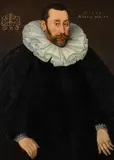 Lorenz Strauch, Portrait of a Patrician, 1599, oil on panel; framed