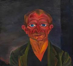 Conrad Felixmüller, Portrait Oskar Elsner, 1921, Oil on canvas