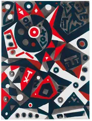 A. R. Penck, Minotaurus selbst, 2005, Acrylic on canvas