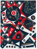 A. R. Penck, Minotaurus selbst, 2005, Acrylic on canvas
