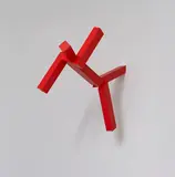 Joel Shapiro, Untitled, 1999, Wooden sculpture, in color