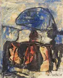 Emil Schumacher, Afri, 1962, Oil on canvas