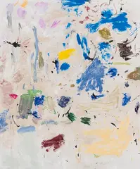 Secundino Hernández, Ohne Titel, 2020, Acrylic and chalks on canvas