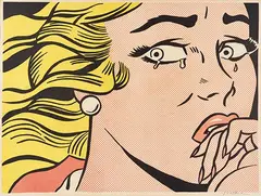 Roy Lichtenstein, Crying Girl, 1963, Offset lithograph