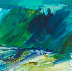 Rainer Fetting, Large Surfscape, 2004, Oil on canvas