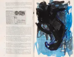 Georg Baselitz, Adler (Künstlerbuch mit 87 Adlern), 1977, Artist book with depictions of 87 eagles. Mixed...