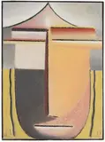 Alexej von Jawlensky, Nordisch (Großer Abstrakter Kopf), 1931, Oil on cardboard