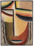 Alexej von Jawlensky, Abstrakter Kopf: Tragische Maske, 1932, Oil on canvas-structured wove paper, originally...