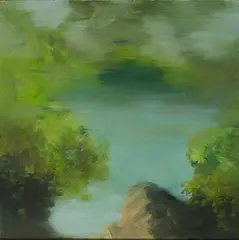 Wolfgang Ellenrieder, Quelle, 2008, Öl auf MDF-Platte