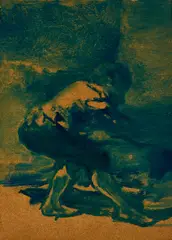 Tom Ellis, Riverman, 2012, Öl auf Holz