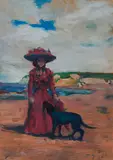 Tom Ellis, The walk, 2009, Öl auf Holz