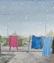 Sławomir Elsner, "Camp", 2009, Öl auf Leinwand