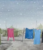 Sławomir Elsner, "Camp", 2009, Öl auf Leinwand