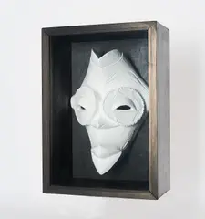 Joachim Elzmann, "Weiße Frau", 2001, Holz, lackiert