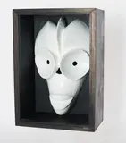 Joachim Elzmann, "Weißer Mann", 2001, Holz, lackiert