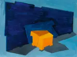 Phyllida Barlow, "untitled: hoardingbin", 2010, Acryl auf Arches Aquarelle