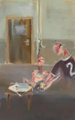 Aaron van Erp, Erotisch Schilderij met Colaflesje (Erotic Painting with a bottle of Coke), 2010, Öl auf Leinwand