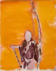 Mitja Ficko, Kyudo I, 2010, Öl auf Leinwand