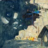 Mitja Ficko, "der Brif" (Der Brief), 2012, Öl auf Leinwand