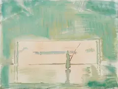 Mitja Ficko, "Kyudo", 2010, Öl auf Leinwand