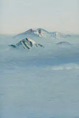 "Alpenstück 1/VII" by Ralph Fleck, 1999, Öl auf Leinwand, sold May 2020