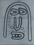 Fabian Fobbe, Ohne Titel (Portrait), 2009, Öl auf Leinwand