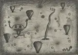 Fabian Fobbe, "running smiley", 2008, Bleistift auf Papier