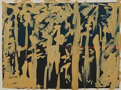 Carsten Fock, Ohne Titel, 2011, Mischtechnik auf Baumwolle