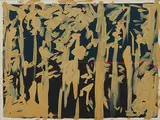 Carsten Fock, Ohne Titel, 2011, Mischtechnik auf Baumwolle