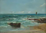 Stewart Rutherford, DRAWING THE ANCHOR, oil on canvas