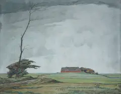 Ingwer Paulsen, OPEN LANDSCAPE, oil on canvas