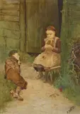 Tom Scott, IDLE THOUGHTS, watercolour