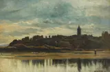 William York Macgregor, VIEW OF ST ANDREWS FROM THE SANDS, oil on canvas