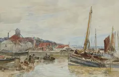 Alexander Ballingall, FISHING HARBOUR, FIRTH OF FORTH, watercolour