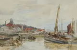 Alexander Ballingall, FISHING HARBOUR, FIRTH OF FORTH, watercolour