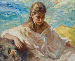 Jose Royo, DULCE ESPERA, oil on canvas