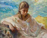 Jose Royo, DULCE ESPERA, oil on canvas