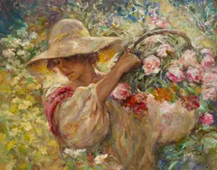 Jose Royo, FLOREAL PRIMAVERA, oil on canvas