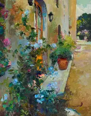 Ramón Vilanova, CARRER DE L'AMETLLA, oil on canvas
