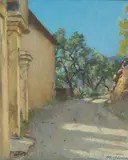 Patrick William Adam, ON THE MOELIE ROAD, ALASSIO, oil on canvas