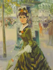 John Strevens, BY THE KIOSK, oil on canvas