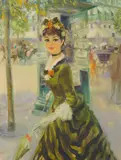 John Strevens, BY THE KIOSK, oil on canvas