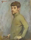 Alexander Goudie, SELF-PORTRAIT, oil on canvas