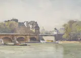 Robert Weir Allan, ON THE SEINE, PARIS, watercolour