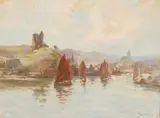 Joseph Milne, TARBERT, LOCH FYNE, oil on board